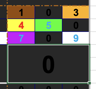 Candidates 5, 7 and 9 eliminated by colouring.
