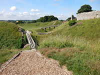 A photo showing the castle ramparts.